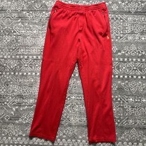 Vintage Polo Ralph Lauren Knit Lounge Pants Men's Large Red Elastic Waist